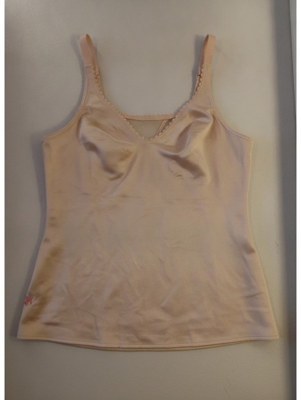 Ruby Ribbon Shaping Camisole Beige Size 38 Nude Control Cami Top